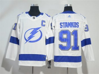 Tampa Bay Lightning #91 Steven Stamkos White Jersey