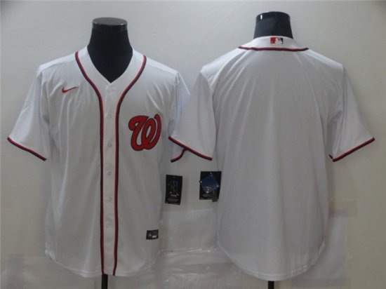 Washington Nationals Blank White 2020 Cool Base Team Jersey