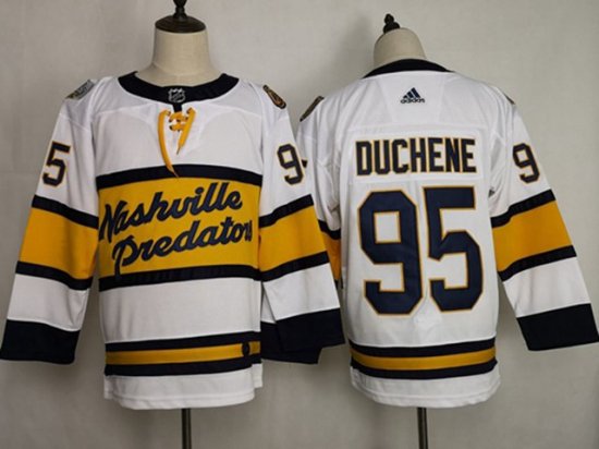 Nashville Predators #95 Matt Duchene White 2020 Winter Classic Jersey