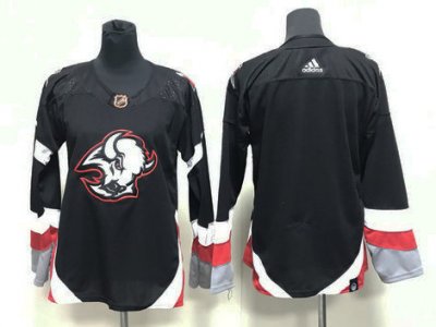Womens Buffalo Sabres Blank Black 2022/23 Reverse Retro Jersey