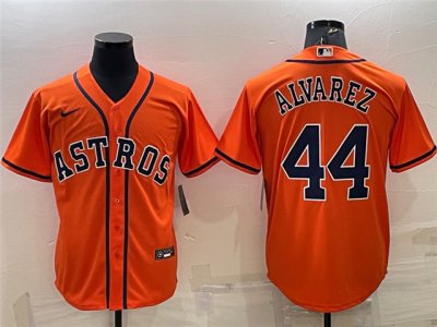 Houston Astros #44 Yordan Alvarez Orange Cool Base Jersey