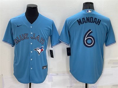 Toronto Blue Jays #6 Alek Manoah Alternate Powder Blue Cool Base Jersey