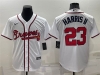 Atlanta Braves #23 Michael Harris II White Cool Base Jersey