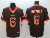 Cleveland Browns #6 Baker Mayfield Brown Drift Fashion Limited Jersey