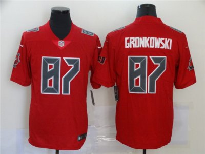 Tampa Bay Buccaneers #87 Rob Gronkowski Red Color Rush Limited Jersey