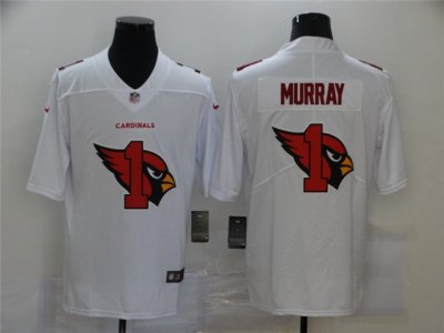 Arizona Cardinals #1 Kyler Murray White Shadow Logo Limited Jersey