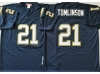 San Diego Chargers #21 LaDainian Tomlinson Throwback Navy Blue Jersey