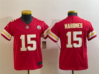 Youth Kansas City Chiefs #15 Patrick Mahomes Red Vapor F.U.S.E. Limited Jersey