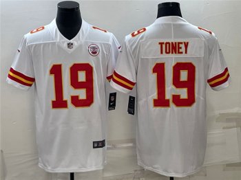 Kansas City Chiefs #19 Kadarius Toney White Vapor Limited Jersey