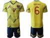 National Colombia #6 Sanchez Home Yellow 2019/20 Soccer Jersey
