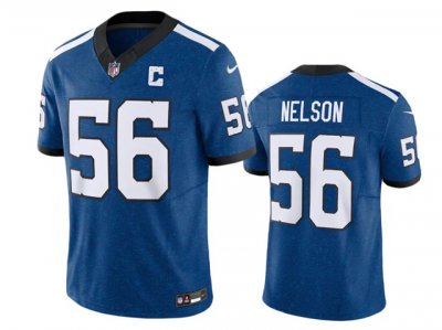 Indianapolis Colts #56 Quenton Nelson Indiana Nights Blue Vapor F.U.S.E. Limited Jersey