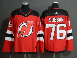 New Jersey Devils #76 P.K. Subban Red Jersey