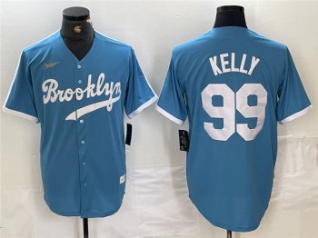 Los Angeles Dodgers #99 Joe Kelly Light Blue Cooperstown Collection Jersey