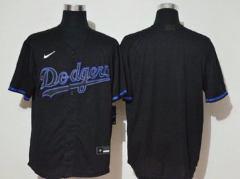 Los Angeles Dodgers Blank Black Cool Base Team Jersey