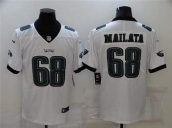 Philadelphia Eagles #68 Jordan Mailata White Vapor Limited Jersey