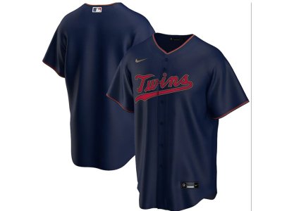 Minnesota Twins Custom #00 Navy Cool Base Jersey