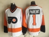 Philadelphia Flyers #1 Bernie Parent CCM Vintage White Jersey