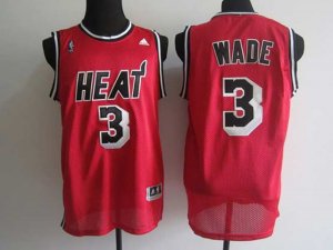 Miami Heat #3 Dwyane Wade Red Hardwood Classic Jersey