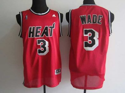 Miami Heat #3 Dwyane Wade Red Hardwood Classic Jersey