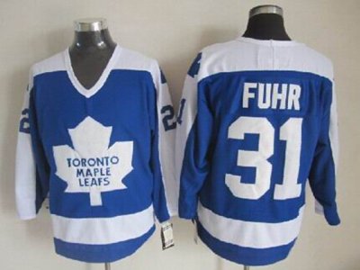 Toronto Maple Leafs #31 Grant Fuhr Palmateer 1967 CCM Vintage Blue Jersey