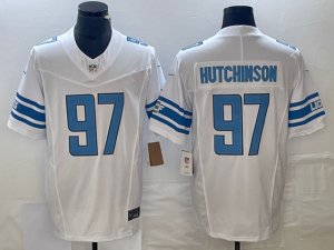 Detroit Lions #97 Aidan Hutchinson White Vapor F.U.S.E. Limited Jersey