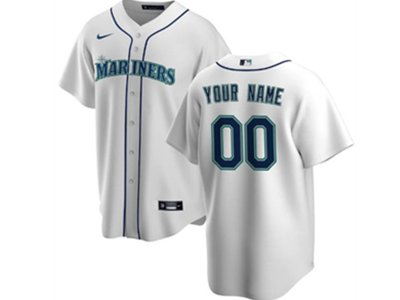 Seattle Mariners #00 White Cool Base Custom Jersey