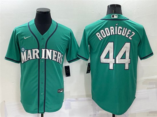 Seattle Mariners #44 Julio Rodriguez Green Cool Base Jersey