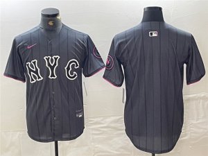 New York Mets Graphite 2024 City Connect Limited Team Jersey
