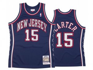 New Jersey Nets #15 Vince Carter 2006-07 Navy Hardwood Classics Jersey