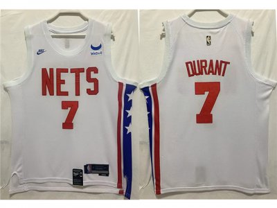 Brooklyn Nets #7 Kevin Durant 2022-23 White Classic Edition Swingman Jersey