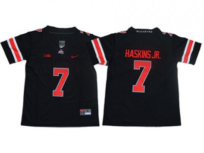 NCAA Ohio State Buckeyes #7 Dwayne Haskins Jr. Black College Football Jersey