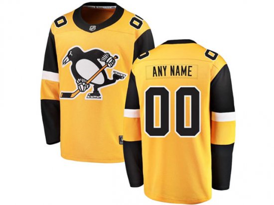 Pittsburgh Penguins #00 Alternate Gold Custom Jersey