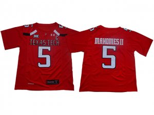 NCAA Texas Tech Red Raiders #5 Patrick Mahomes Red College Football Jersey