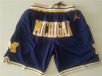 Michigan Wolverines Just Don Michigan Navy Basketball Shorts
