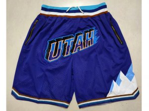 Utah Jazz Just Don Utah Purple Basketball Shorts