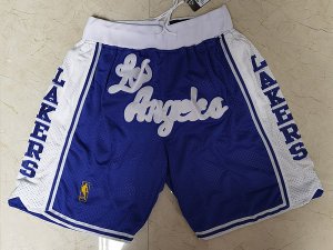 Los Angeles Lakers Just Don Blue Classic Basketball Shorts