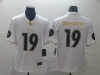 Pittsburgh Steelers #19 Juju Smith-schuster White Golden 100th Vapor Limited Jersey