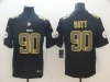 Pittsburgh Steelers #90 T.J. Watt Black Vapor Impact Limited Jersey
