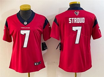 Womens Houston Texans #7 C.J. Stroud Red Vapor Limited Jersey