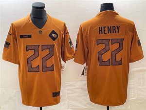 Tennessee Titans #22 Derrick Henry 2023 Brown Salute To Service Limited Jersey