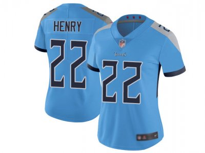 Women's Tennessee Titans #22 Derrick Henry Light Blue Vapor Limited Jersey