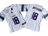 Womens Minnesota Vikings #18 Justin Jefferson Alternate White Vapor F.U.S.E. Limited Jersey