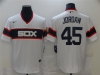 Chicago White Sox #45 Michael Jordan Vintage White Jersey