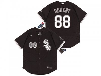Chicago White Sox #88 Luis Robert Black Flex Base Jersey