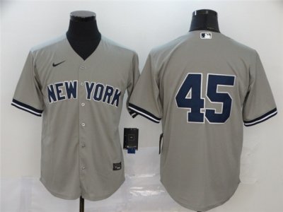 New York Yankees #45 Gerrit Cole Gary Without Name Cool Base Jersey