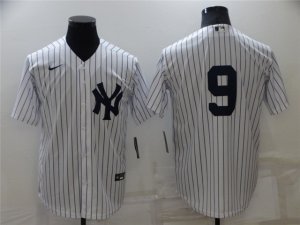 New York Yankees #9 Roger Maris White Without Name Cool Base Jersey