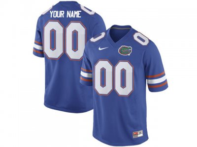 NCAA Florida Gators Custom #00 Royal Blue Football Jersey