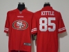 San Francisco 49ers #85 George Kittle Red Team Big Logo Vapor Limited Jersey