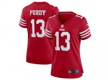 Womens San Francisco 49ers #13 Brock Purdy Red Vapor Limited Jersey