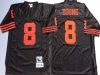 San Francisco 49ers #8 Steve Young Throwback Black Jersey